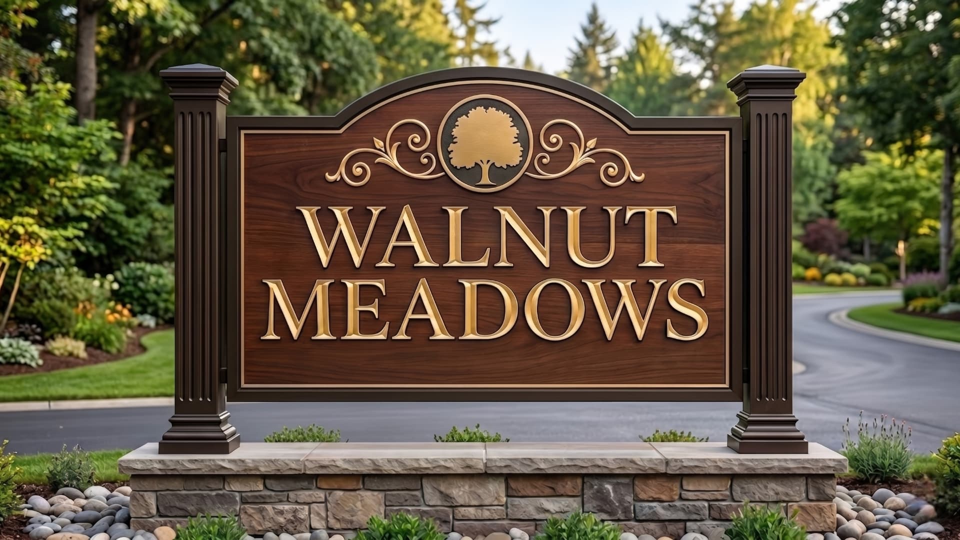Walnut Meadows sign concept