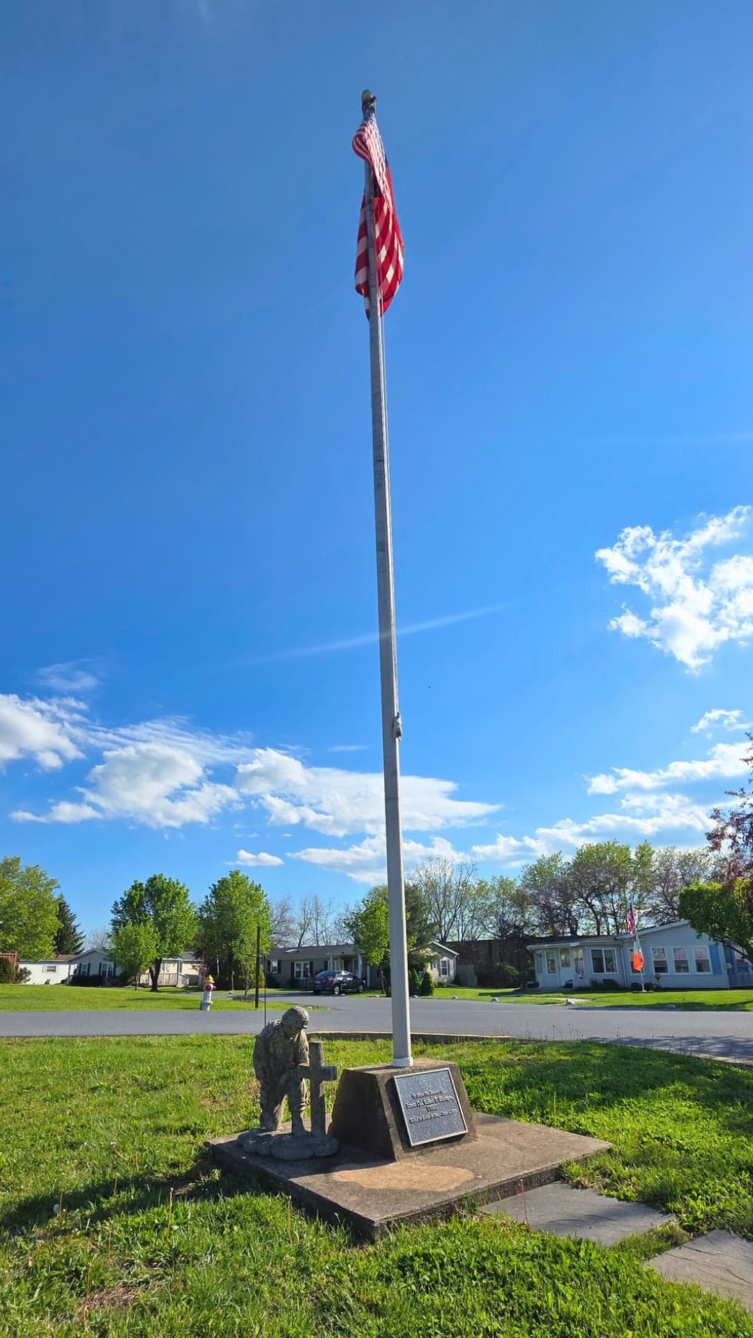 Clubhouse flagpole