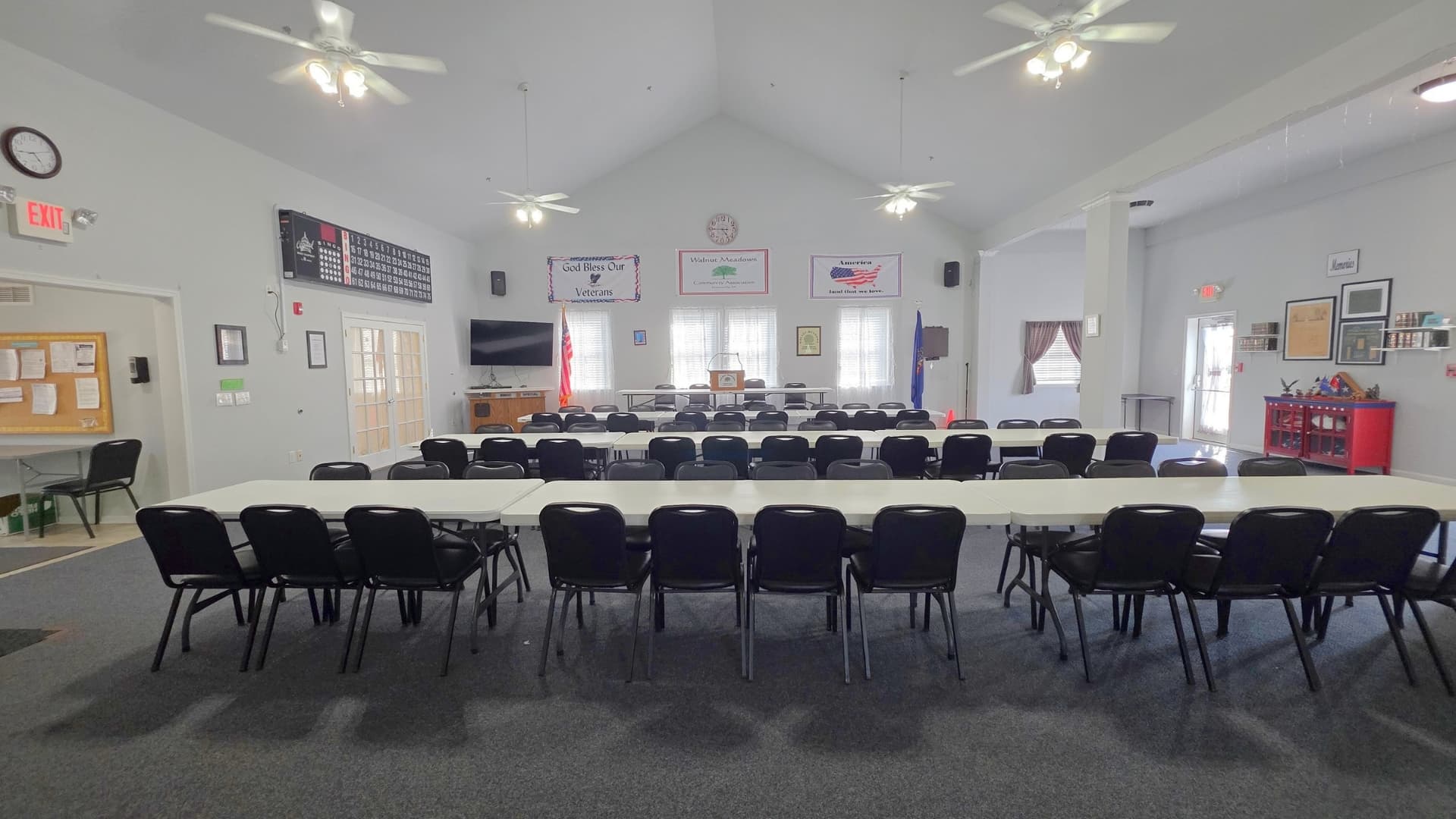Clubhouse meeting setup