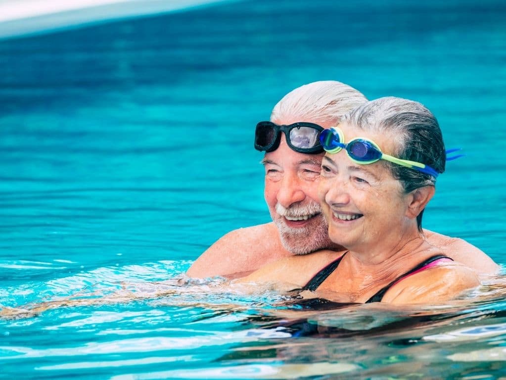 A swim with a friend